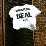 Wrestling is Real Tee - White