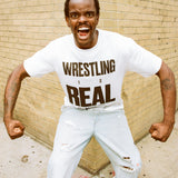Wrestling is Real Tee - White