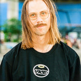 WHO KILLED ROLLERBLADING LOGO TEE