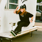 WHO KILLED ROLLERBLADING LOGO TEE