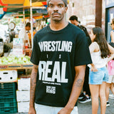 Wrestling is Real Tee - Black